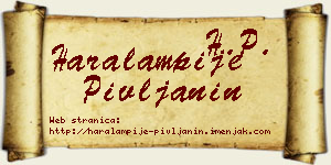 Haralampije Pivljanin vizit kartica